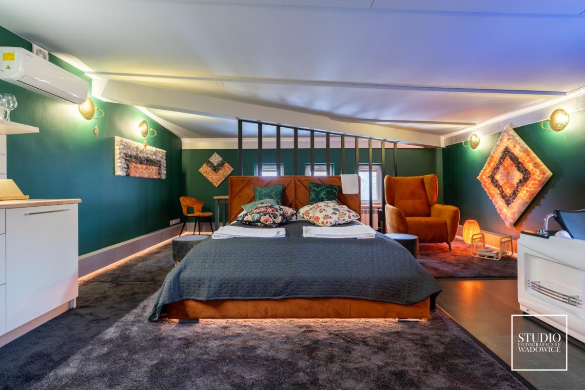 Wnętrze apartamentu z tężnią solankową