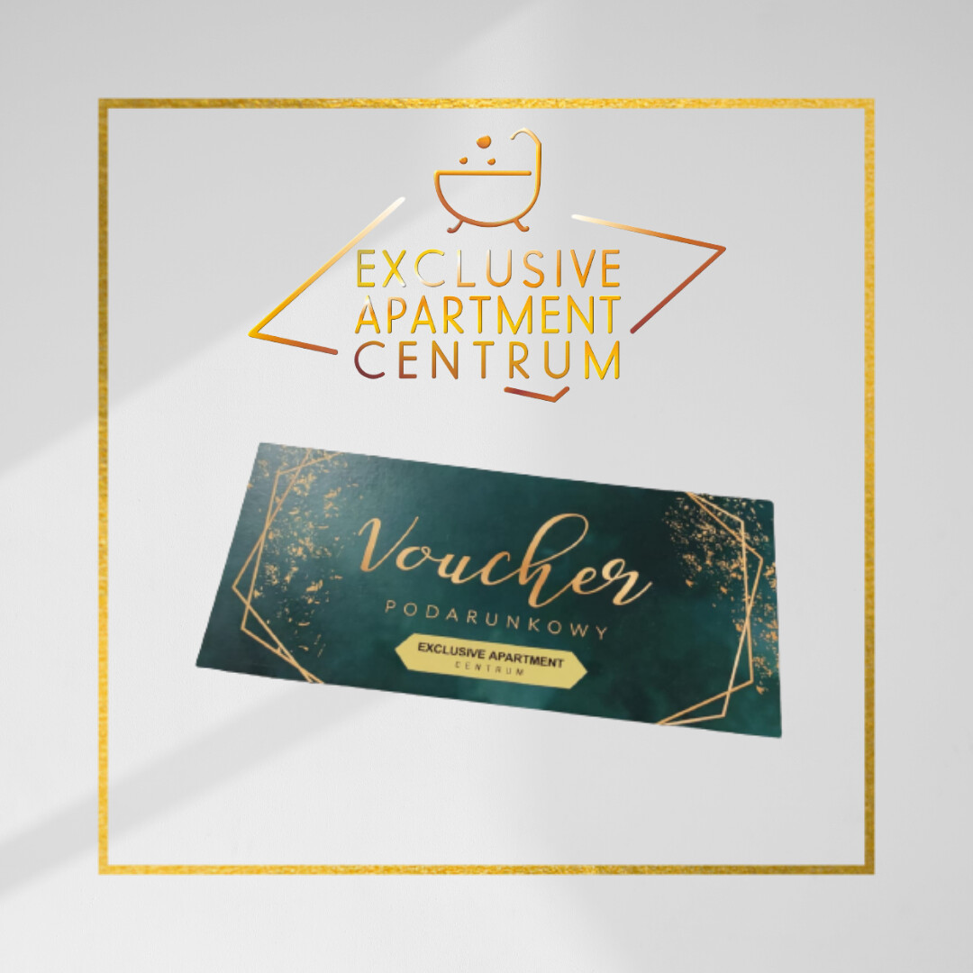 Voucher podarunkowy Exclusive Apartment Centrum - elegancko zapakowany prezent w kopercie